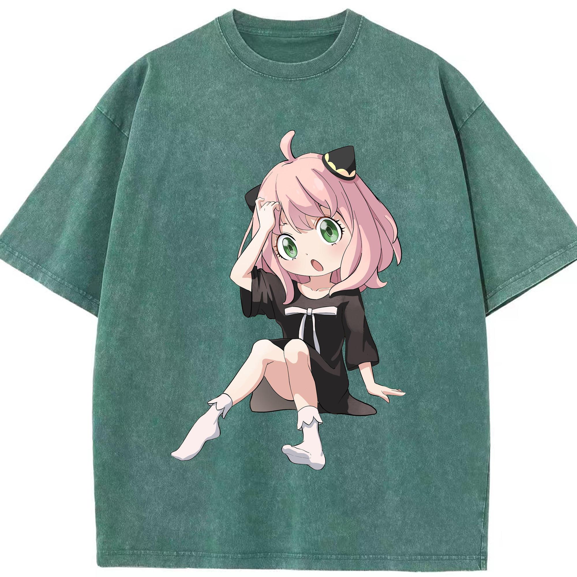 （画像用） SPY×FAMILY间谍家家酒 綿100% ヴィンテージ風 半袖Tシャツ（フロントプリント）